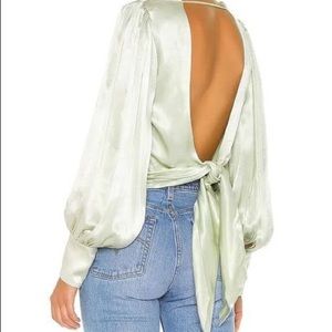 Bardot Opal Blouse in Pistachio AUS 14 US10
